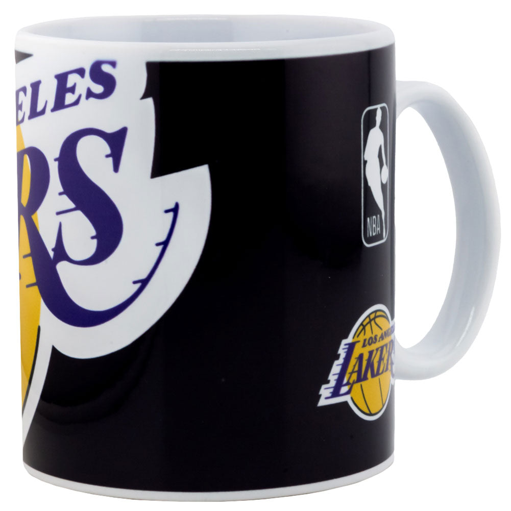 Lakers Cropped Logo Ceramic Coffee Mug: 3 - Mugs By American Sports