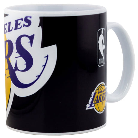 Lakers Cropped Logo Ceramic Coffee Mug: 3 - Mugs By American Sports