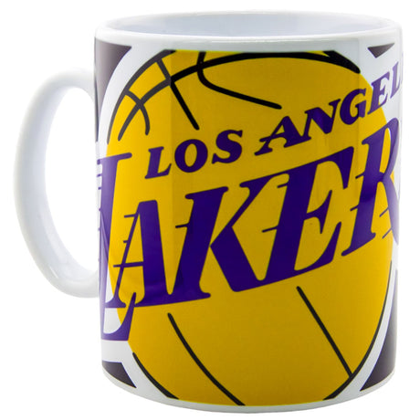 Lakers Cropped Logo Ceramic Coffee Mug: 1 - Mugs By American Sports