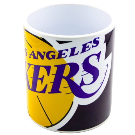 Lakers Cropped Logo Ceramic Coffee Mug: 2 - Mugs By American Sports