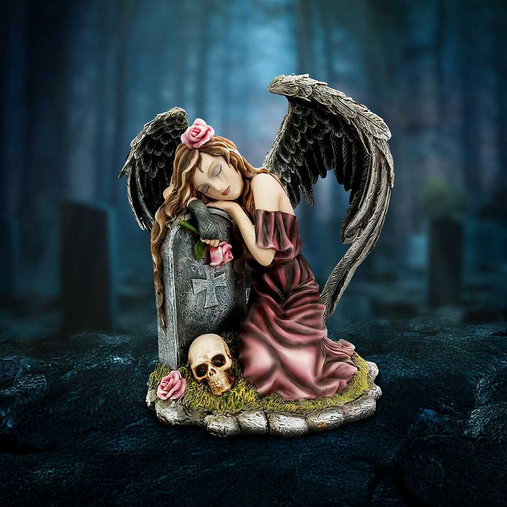 Lost Love Mourning Angel Figurine of Gothic Remembrance: 1 - Figurines Medium (15-29cm) By NN Designs