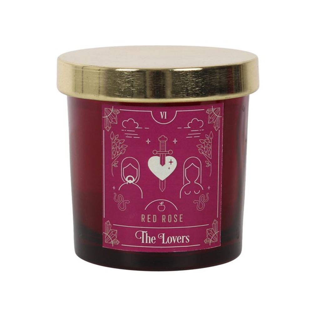 The Lovers Red Rose Tarot Candle: 1 - Candles By Gift Moments