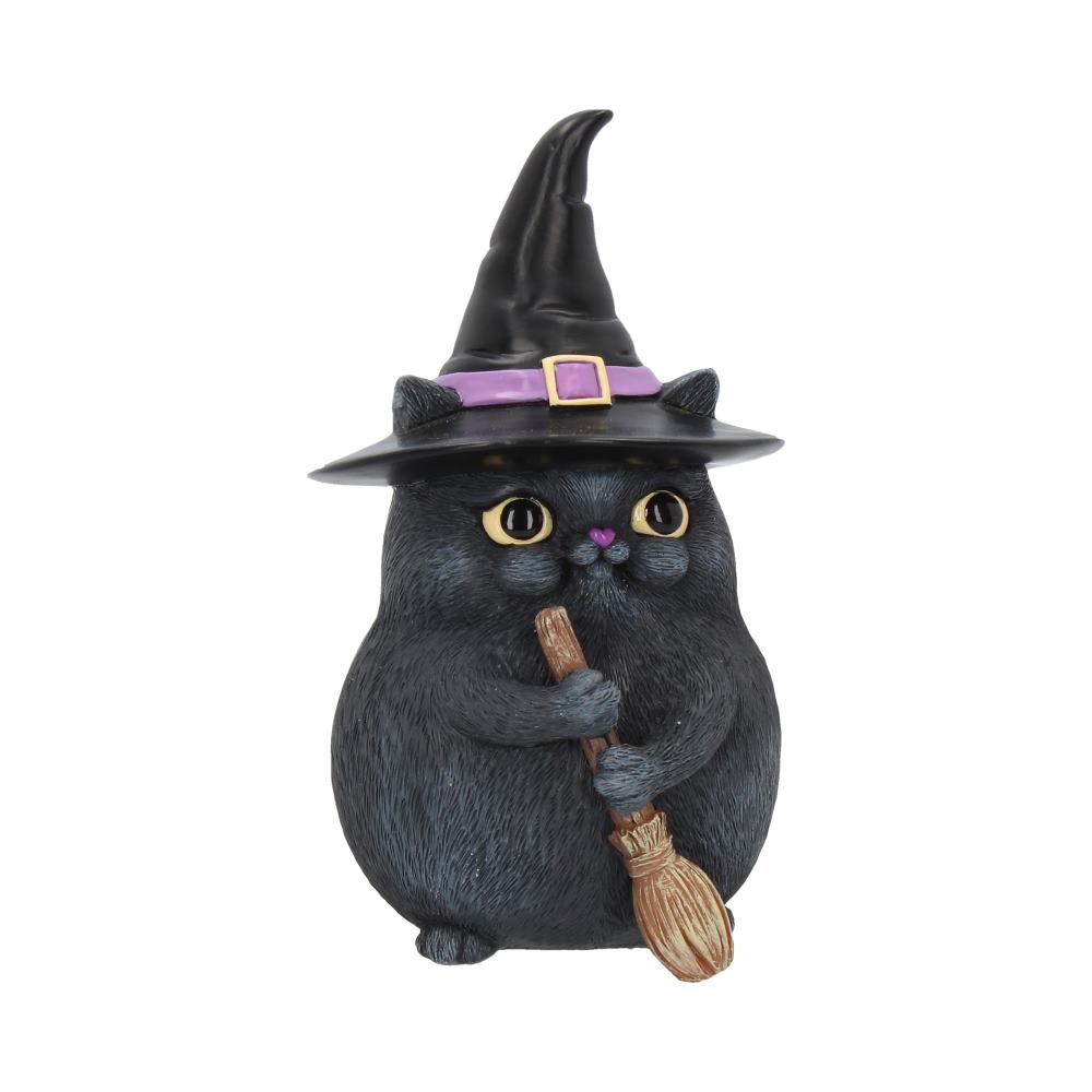 Lucky Black Cat Snapcat Ornament Filter Cute Cat Figurine: 2 - Figurines Small (Under 15cm) By NN Designs