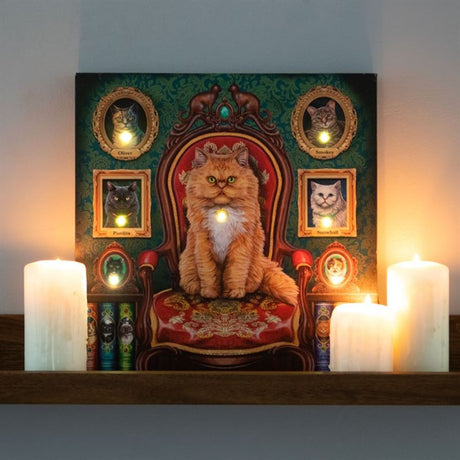 Mad About Cats Light Up Canvas: 1 - Wall Art By Gift Moments