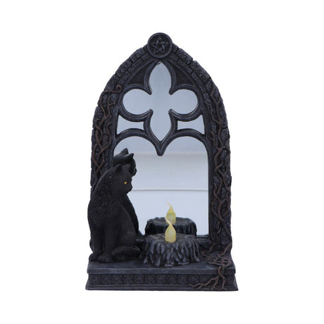 Magic Mirror Cat Figurine 21cm: 2 - Mirrors By Gift Moments