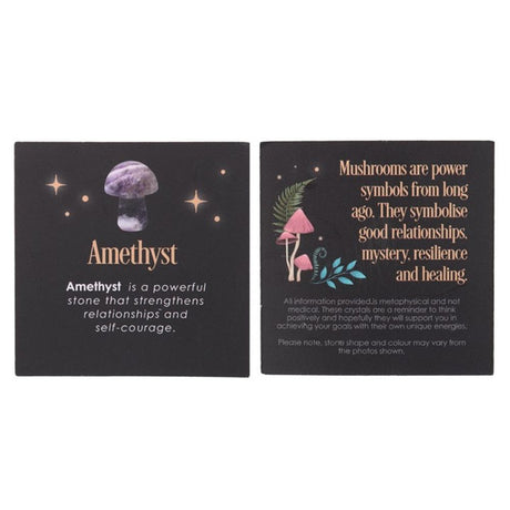 Magical Amethyst Crystal Mushroom: 3 - By Gift Moments