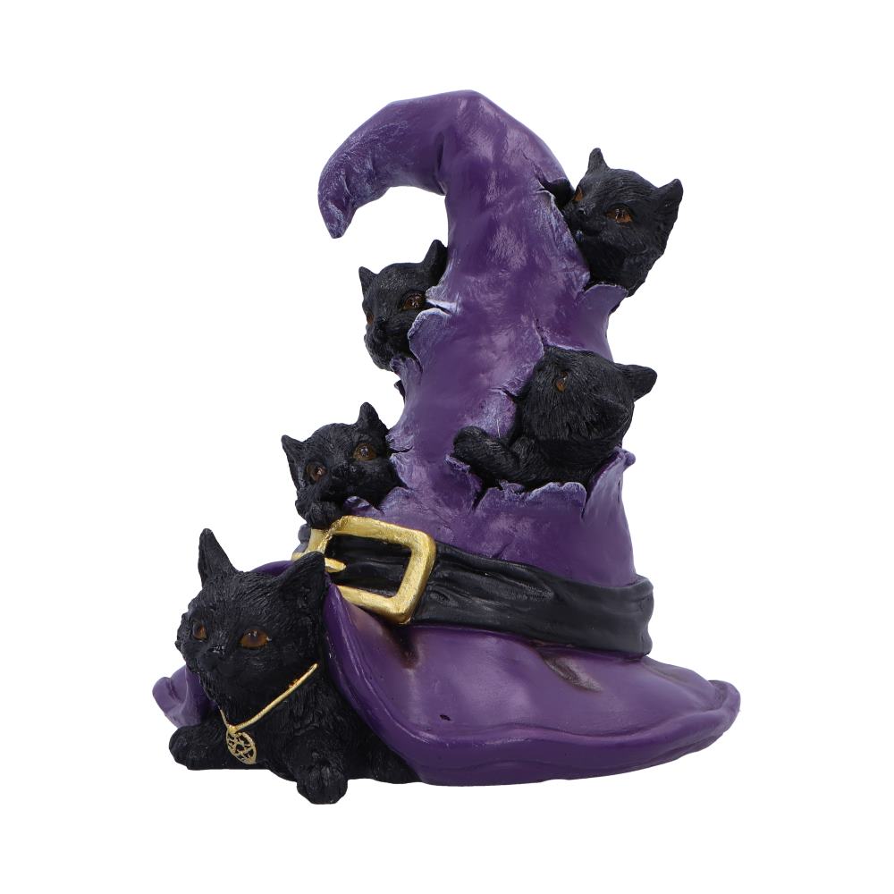 Magical Mischief Witch Hat and Black Cats Figurine 14cm: 3 - Figures & Collectables By Gift Moments