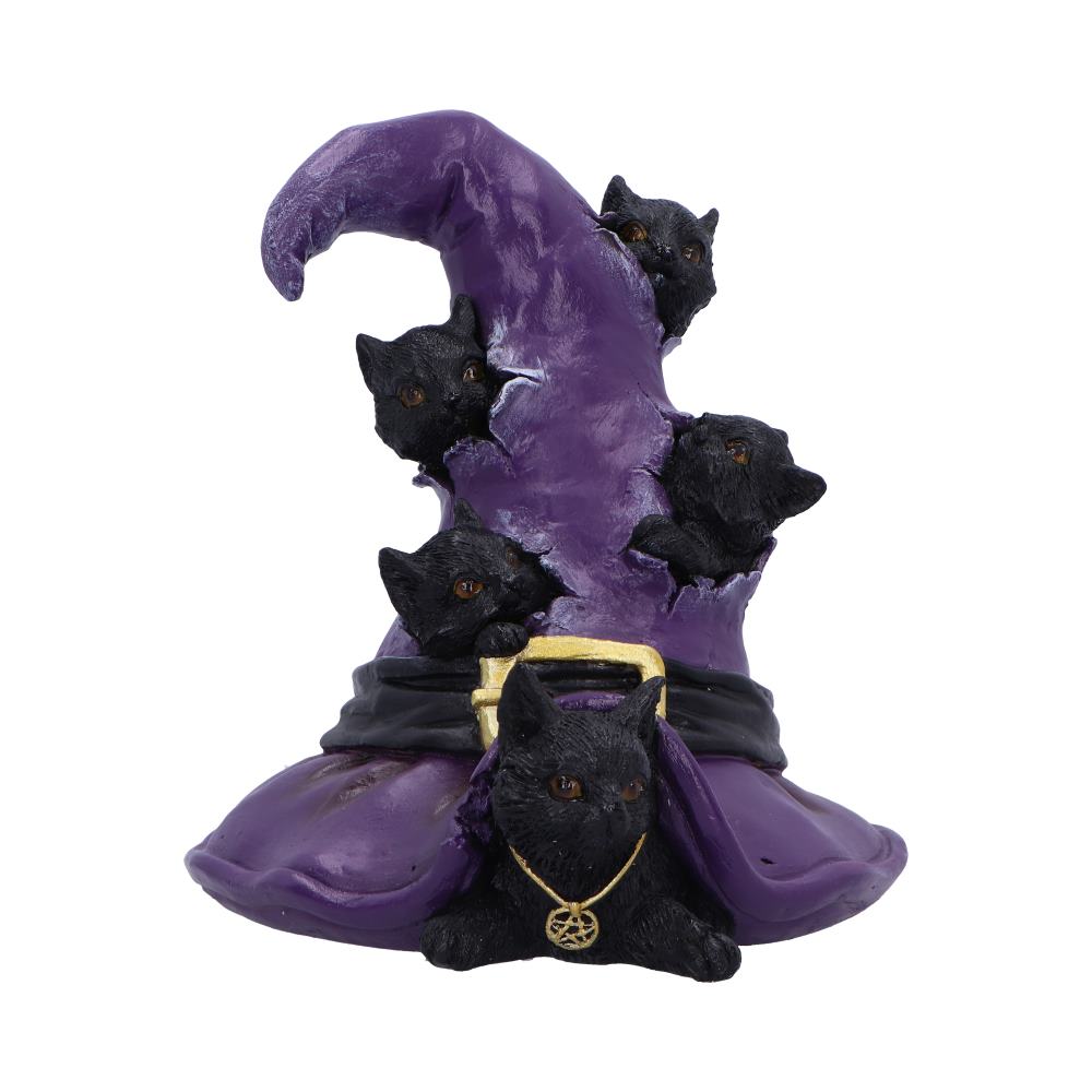Magical Mischief Witch Hat and Black Cats Figurine 14cm: 2 - Figures & Collectables By Gift Moments