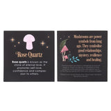 Magical Rose Quartz Crystal Mushroom: 4 - By Gift Moments
