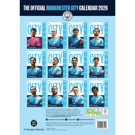 Manchester City FC A3 Calendar 2026: 4 - Calendars By Manchester City
