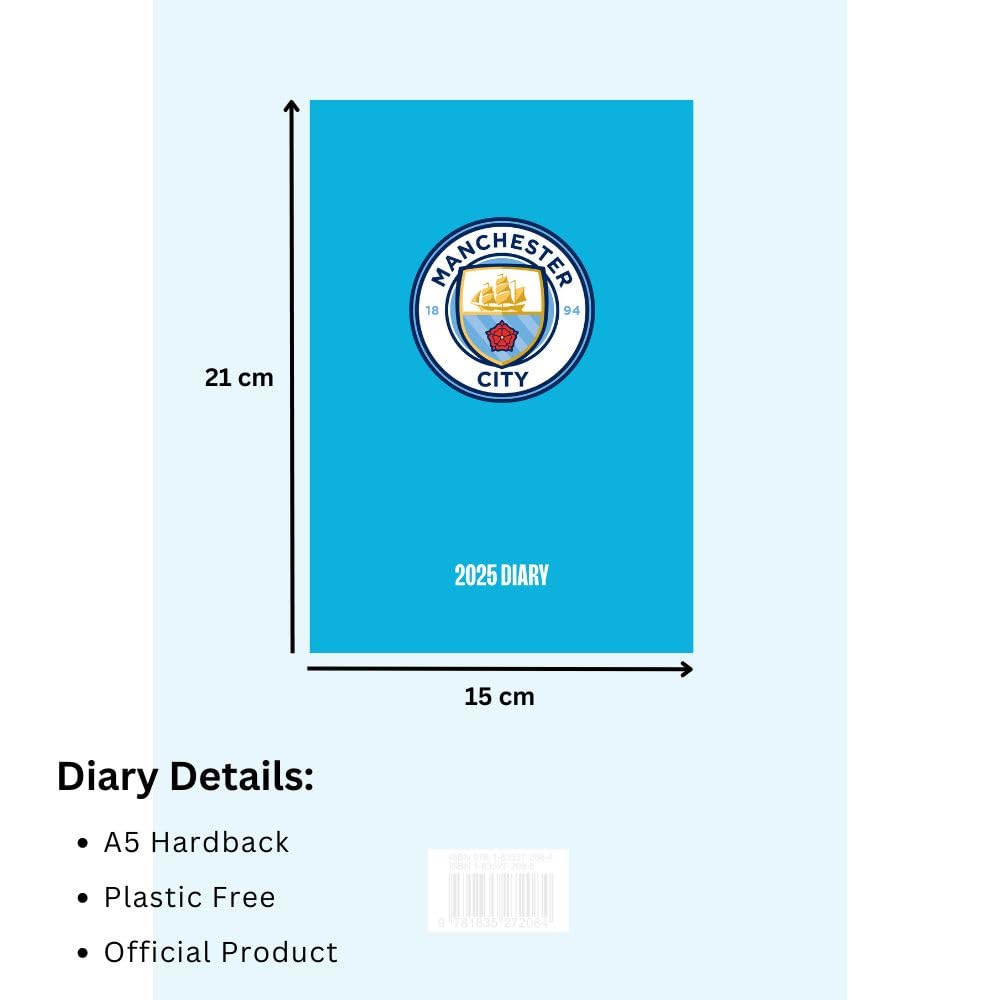 Manchester City FC A5 Diary 2025: 4 - Diaries By Manchester City