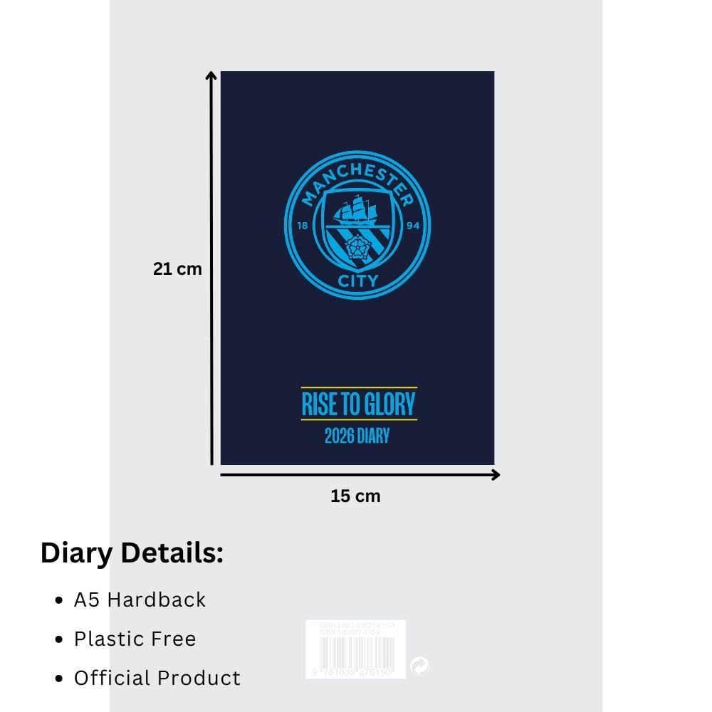 Manchester City FC A5 Diary 2026: 5 - Diaries By Manchester City