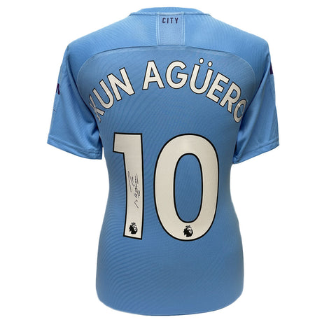Aguero Signed Manchester City FC Shirt: 1 - Signed Memorabilia By Manchester City