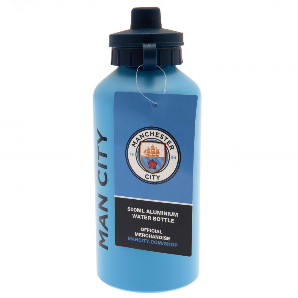 Manchester City FC Aluminium Drinks Bottle MT: 3 - Water Bottles By Manchester City