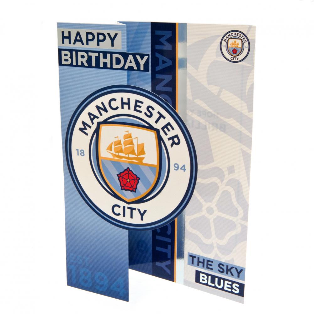 Manchester City FC Sky Blues Birthday Card: 2 - Greeting Cards By Manchester City