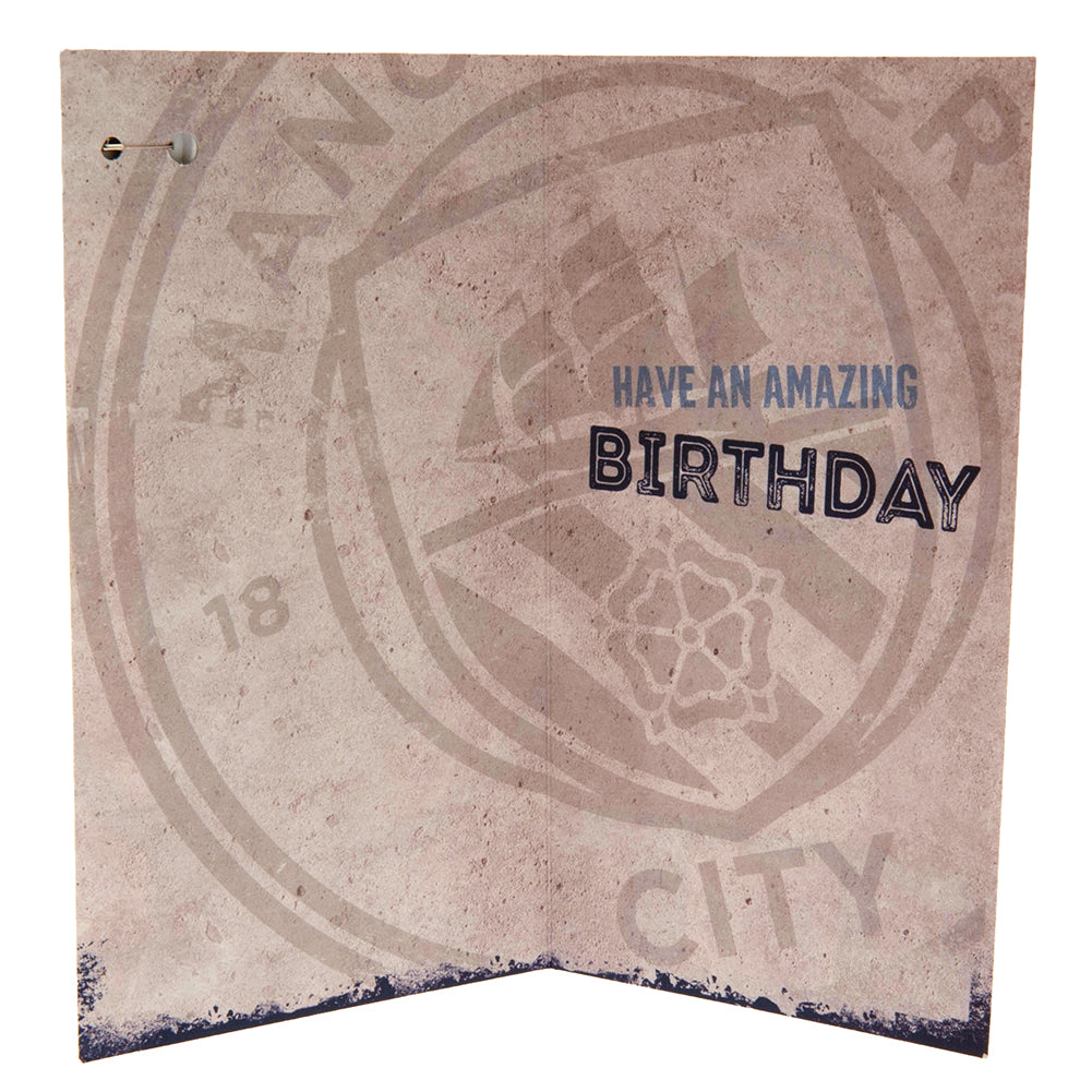 Manchester City FC Boy Birthday Card: 3 - Greeting Cards By Manchester City