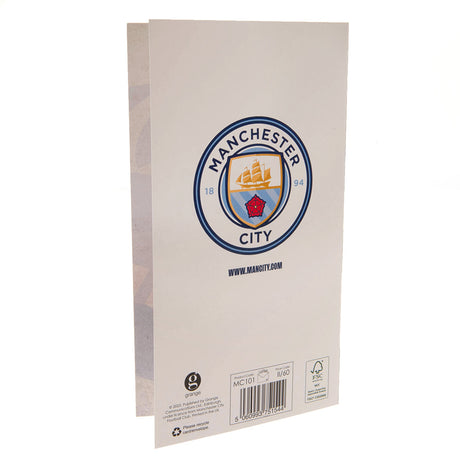Manchester City FC Retro Shirt Birthday Card: 4 Greeting Cards By Manchester City
