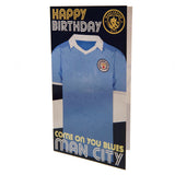 Manchester City FC Retro Shirt Birthday Card: 2 - Greeting Cards By Manchester City
