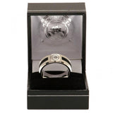 Manchester City FC Black Inlay Ring Medium: 3 - Jewellery By Manchester City