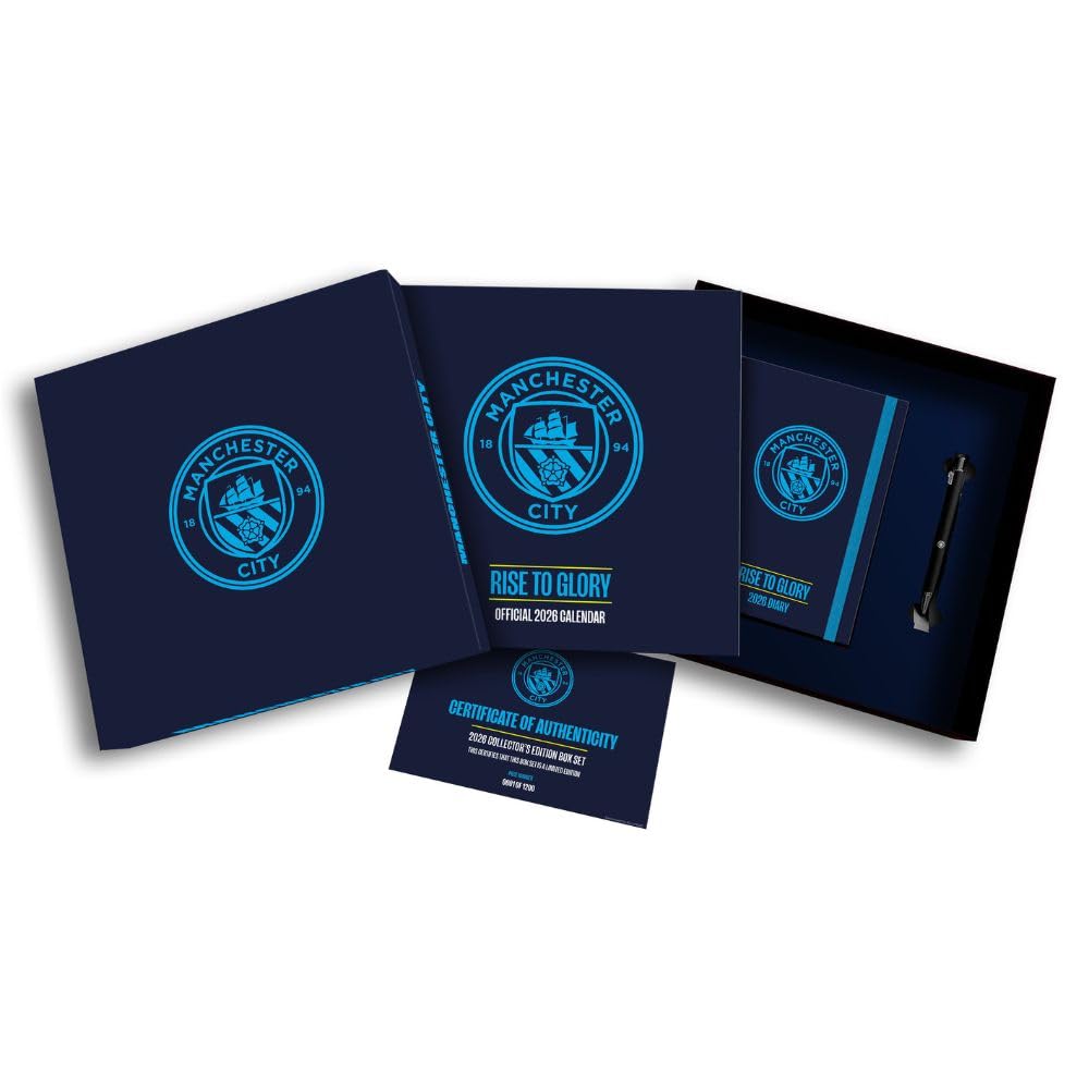 Manchester City FC Calendar & Diary Musical Gift Box 2026: 1 - Calendars By Manchester City