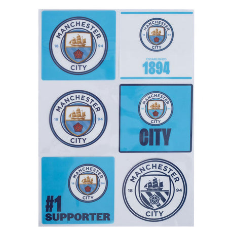 Manchester City FC Car Decal Set: 1 Car Accessories By Manchester City