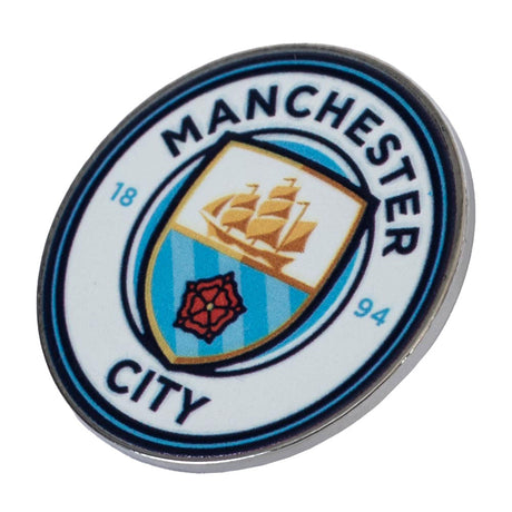 Manchester City FC Club Crest Pin Badge: 2 Badges By Manchester City