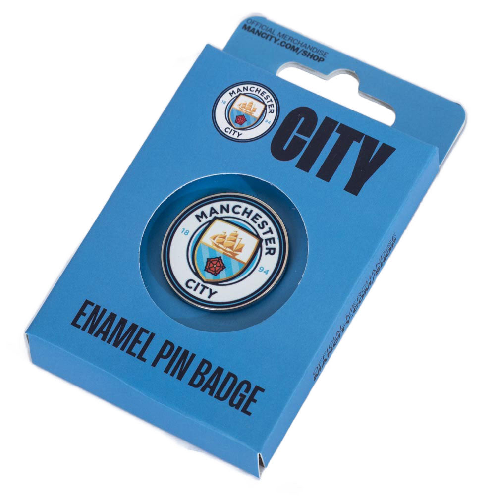 Manchester City FC Club Crest Pin Badge: 4 - Badges By Manchester City