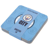 Manchester City FC 4pk Cork Coaster: 4 - Coasters By Manchester City