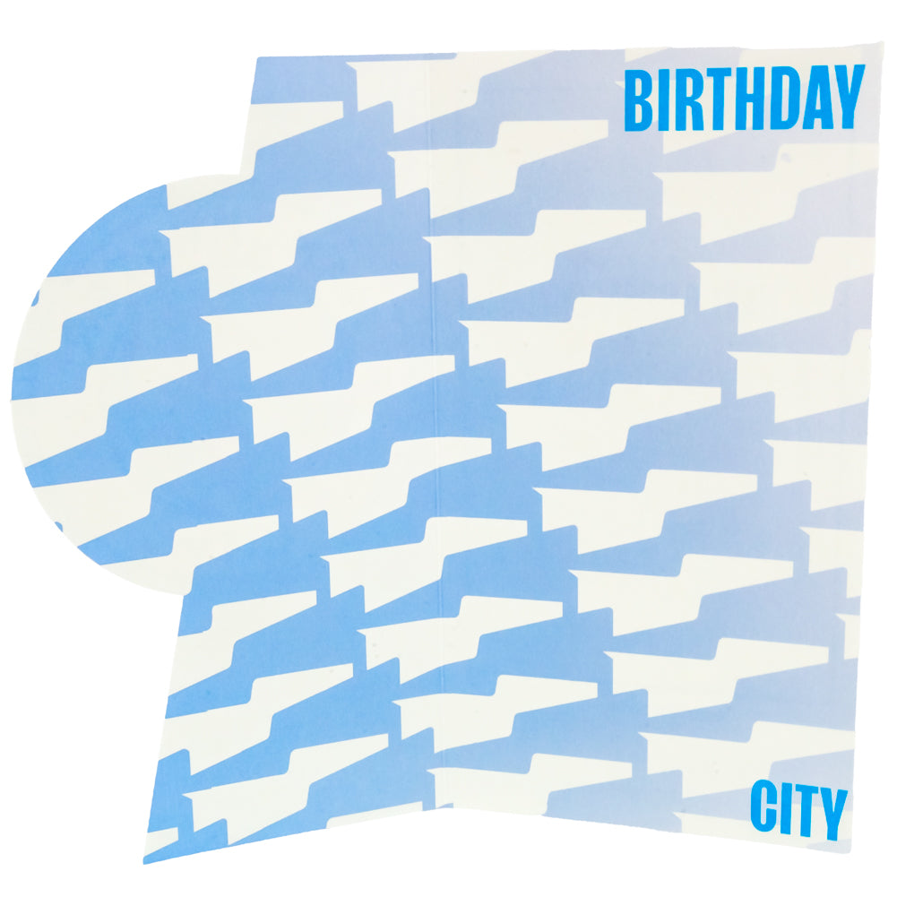 Manchester City FC Crest Birthday Card: 3 - Greeting Cards By Manchester City