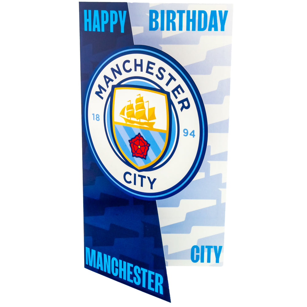 Manchester City FC Crest Birthday Card: 2 - Greeting Cards By Manchester City