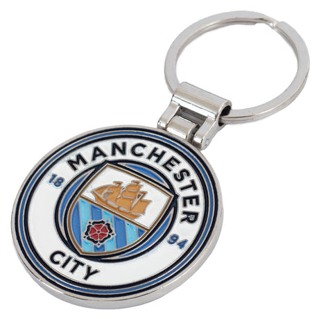 Manchester City FC Boxed Crest Keyring: 1 - Keyrings By Manchester City