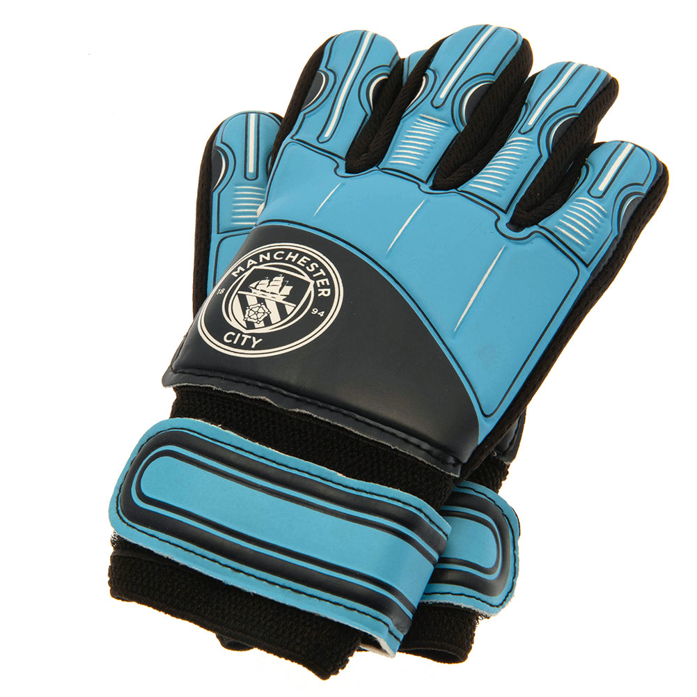 Manchester City FC Delta Goalkeeper Gloves Kids: 1 - Gloves By Manchester City