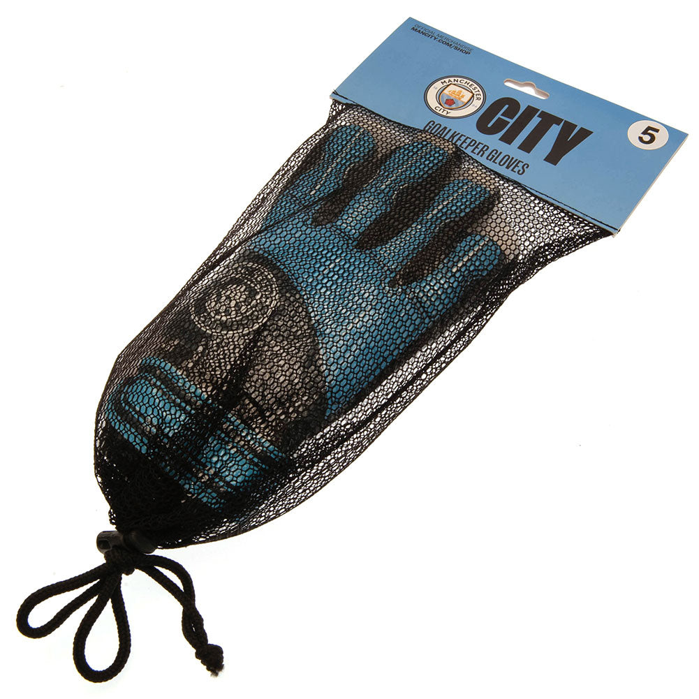 Manchester City FC Delta Goalkeeper Gloves Kids: 3 - Gloves By Manchester City