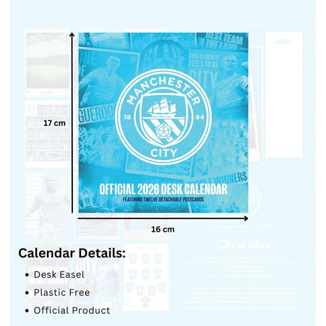 Manchester City FC Desktop Calendar 2026: 5 - Calendars By Manchester City