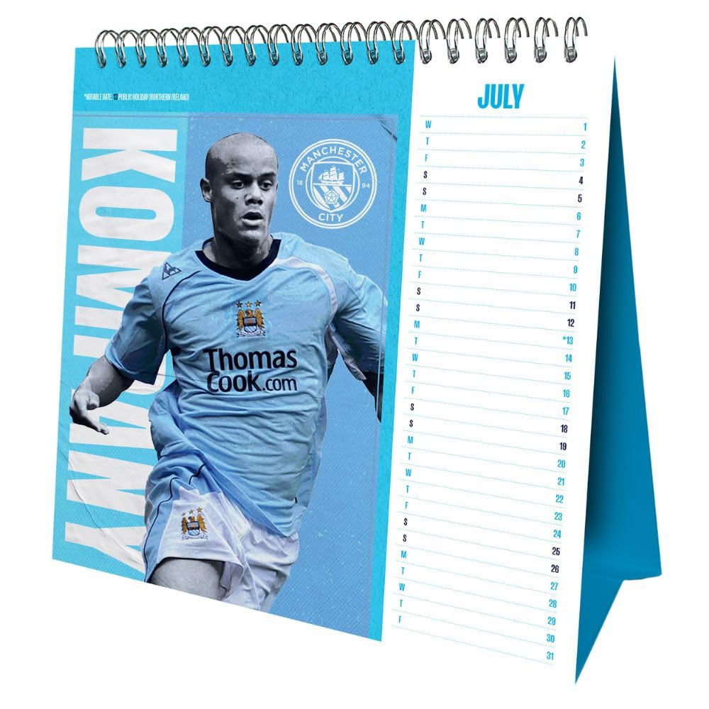 Manchester City FC Desktop Calendar 2026: 2 - Calendars By Manchester City