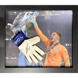 Ederson Signed Glove Framed Display: 1 - Signed Memorabilia By Manchester City