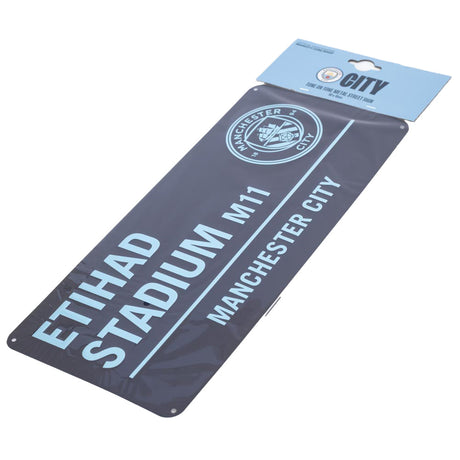 Manchester City FC Two Tone Street Sign: 3 - Signs & Plaques By Manchester City