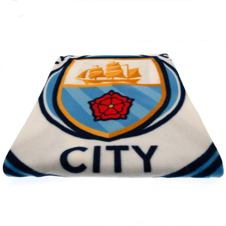 Manchester City FC Pulse Fleece Blanket: 2 Blankets By Manchester City