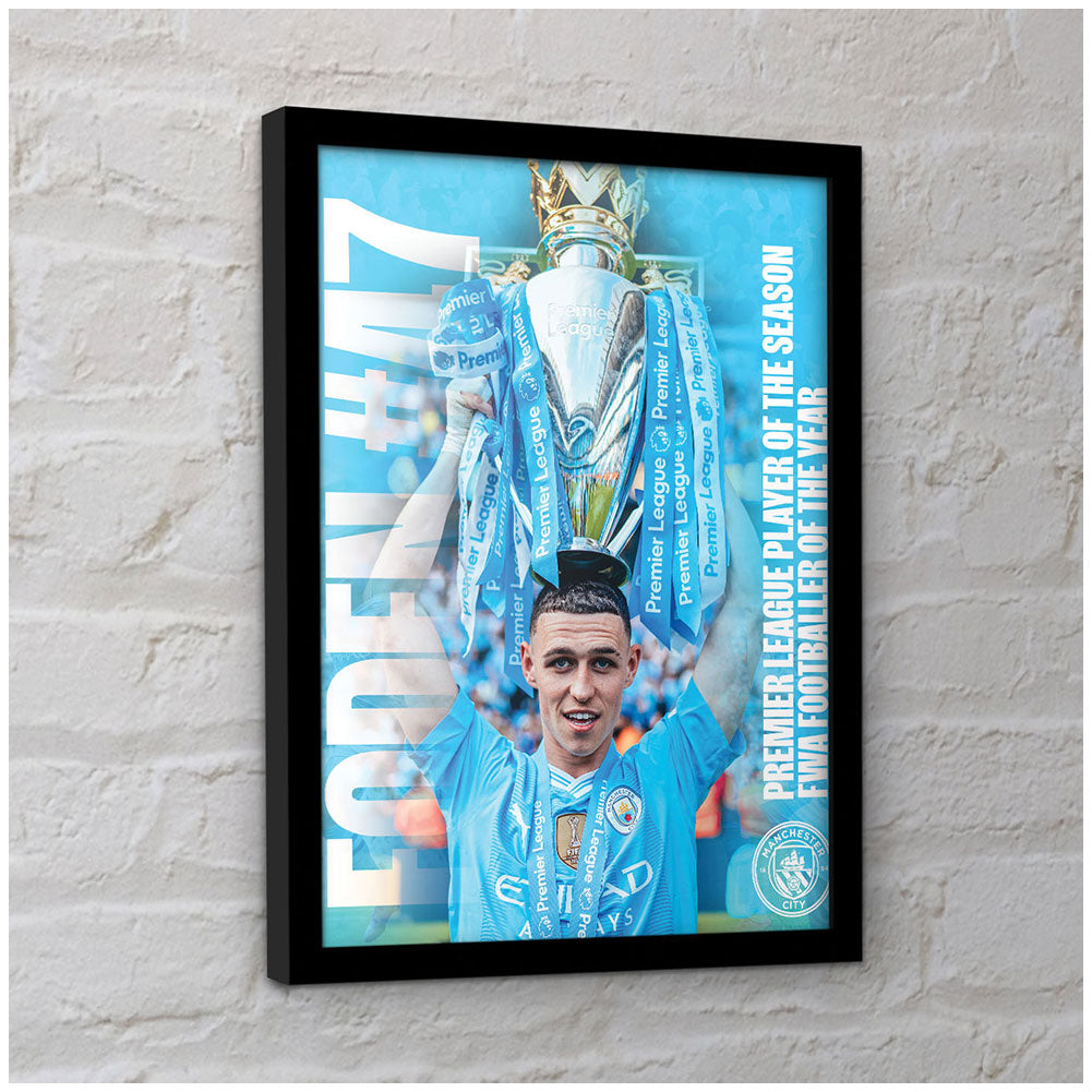 Manchester City FC Foden Framed Picture 16 x 12: 1 - Framed Prints By Manchester City