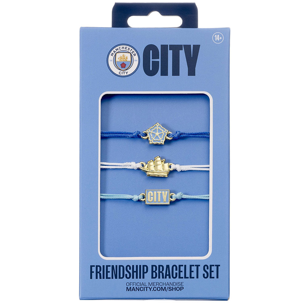 Manchester City FC Friendship Bracelet Set: 3 - Bracelets By Manchester City