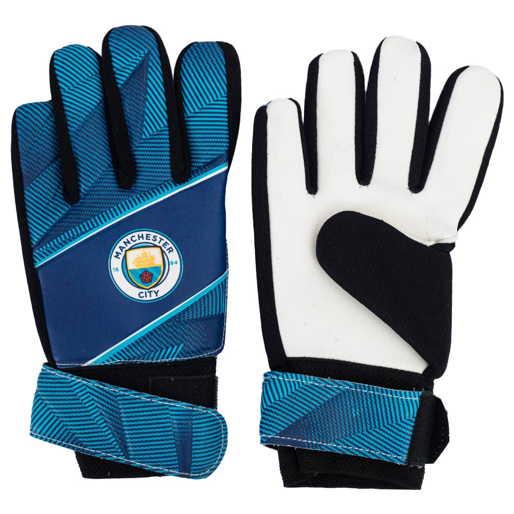 Manchester City FC Fuse Goalkeeper Gloves Kids: 2 - Gloves By Manchester City