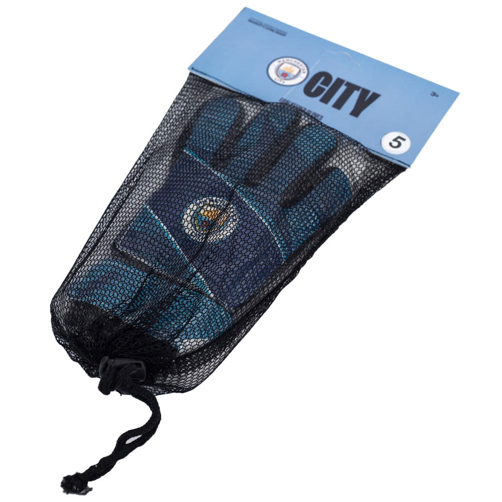 Manchester City FC Fuse Goalkeeper Gloves Kids: 3 - Gloves By Manchester City