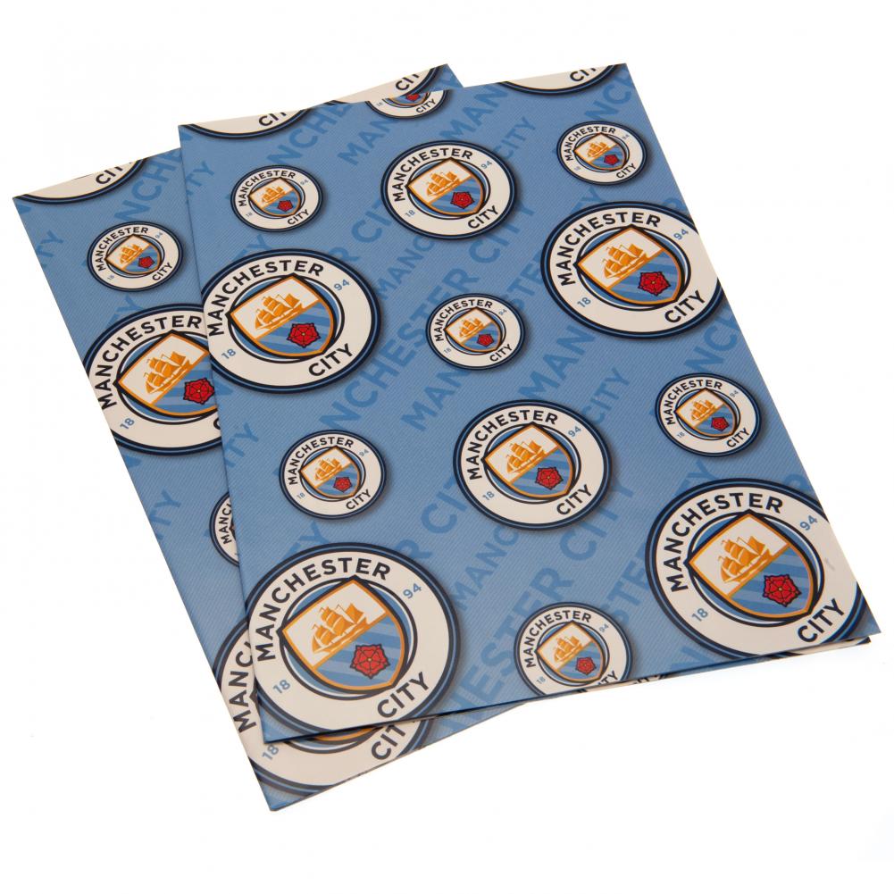 Manchester City FC Crest Gift Wrap: 3 - Gift Wrap & Bags By Manchester City