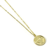 Manchester City FC Gold Finish Crest Necklace: 2 - Necklaces By Manchester City