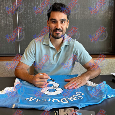 Ilkay Gundogan Signed Shirt & Medal Framed: 2 - Signed Memorabilia By Manchester City