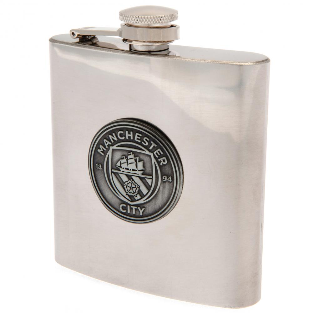 Manchester City FC Hip Flask: 1 - Hip Flasks By Manchester City