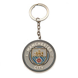 Manchester City FC Crest Keyring: 2 Keyrings By Manchester City