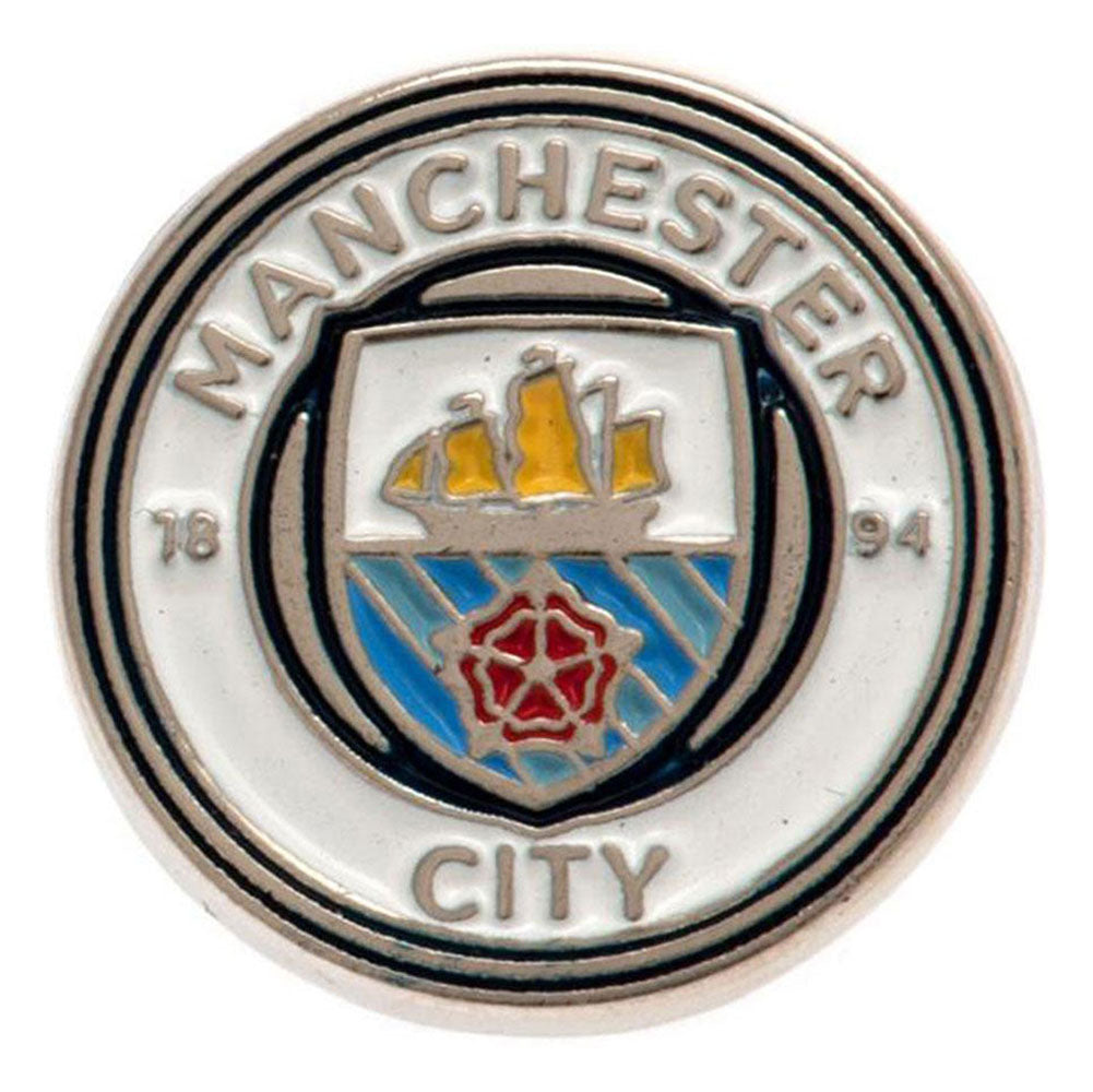 Manchester City FC Keyring & Badge Set: 3 - Keyrings By Manchester City