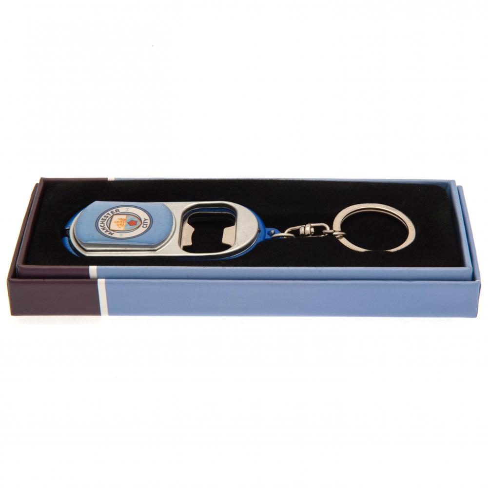 Manchester City FC Keyring Torch Bottle Opener: 1 - Keyrings By Manchester City