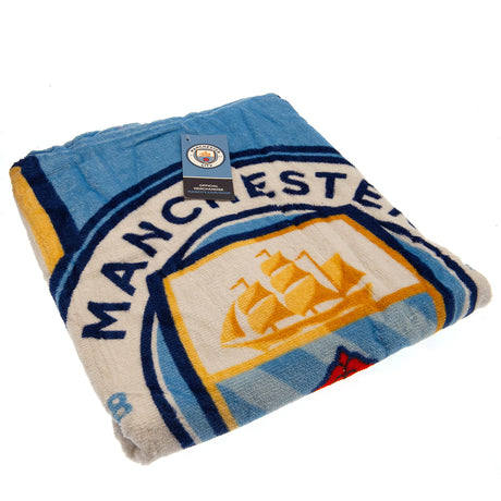 Manchester City FC Kids Hooded Poncho: 3 - Towels By Manchester City